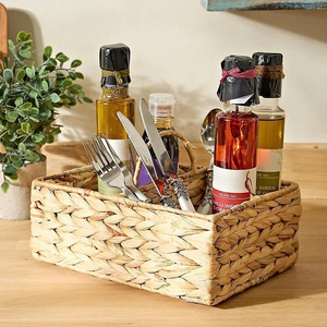 Water Hyacinth Kitchen Storage Utility <b>Basket</b> Handmade Storage <b>Basket</b> Wholesale Eco-friendly - Product Image 2