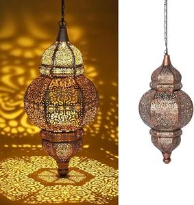 Farol de Jardín Vintage de Metal y Vidrio con Luces LED Decorativas para Exteriores, para Patio, Balcón, Mesa, Jardín - Product Image 3