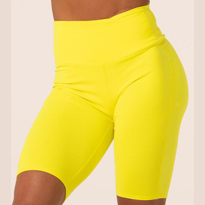 Shorts Deportivos Ajustados para Mujer, Transpirables, de Secado Rápido, Ecológicos, con Logotipo Personalizado, Tacto Suave, Cintura Alta, Estilo Biker, Spandex - Product Image 2