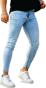 Regular Fit Mid Multi Pocket Eco-Friendly Smart Casual 100% Cotton Lightweight Breathable Jeans Unisex Medium Stretch Denim - Product Image 4