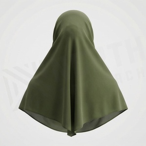 Hiyab de Chifón de Color Sólido para Mujer, Transpirable, para Uso Diario, Pañuelo Étnico de Oriente Medio - Product Image 2