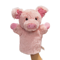 Ensemble de marionnettes à main en peluche, tigre, léopard, éléphant, grenouille, cochon, koala, jouets en peluche pour enfants, jouet en peluche de 25 cm