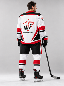 Tenue de hockey sur glace, kit d'équipe entièrement sublimé, maillot et pantalon de qualité supérieure, tissu durable et respirant pour jeunes et adultes - Product Image 3
