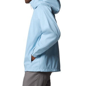 Chaqueta Impermeable para Hombre con Capucha, Cómoda para Clima Lluvioso, Ligera, 100% Poliéster, Transpirable, Ecológica, Informal - Product Image 5