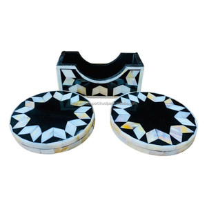 Posavasos de Té MOP, Alfombrilla Decorativa para Oficina, Uso en Mesa, Diseño Clásico, Ecológico, Lujoso, Hecho a Mano, Juego de Posavasos de Nácar - Product Image 2