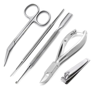 Buen Proveedor de Instrumentos de Acero Inoxidable para Cirugía de Uñas Encarnadas, Juego de Instrumentos de Podología Premium para el Cuidado de las Uñas - Product Image 1