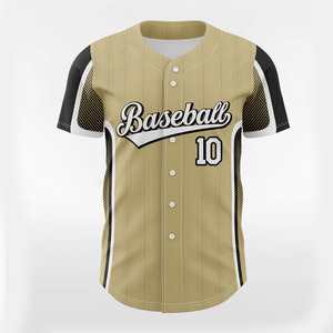 Custom Made Breathable Moisture-Wicking Baseball Jersey Plaid Letter Pattern <b>Heat</b>-Transfer Printed Front Team Plus Size Jersey - Product Image 2