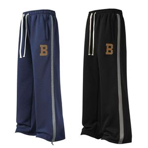 Joggers deportivos de peso pesado de algodón 100% para hombre, pantalones de chándal de felpa francesa de gran tamaño, ropa de calle informal peinada para entrenamiento, algodón 100% - Product Image 1