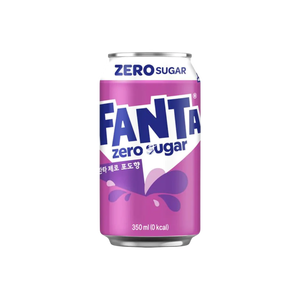 โคคา-โคล่า แฟนต้า ซีโร่ ชูการ์ เฟรชโซดา รสชาติต่างๆ จากเกาหลี ขนาด 350 มล. ซีโร่ พีช / ซีโร่ เรปส์ / ซีโร่ สับปะรด - Product Image 2