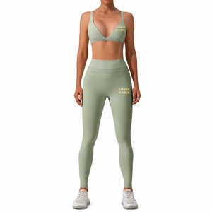 Ensemble de sport pour femme : soutien-gorge de sport sans coutures et leggings taille haute, vêtements de sport respirants et confortables, ensemble de yoga pour femme - Product Image 4