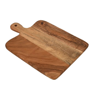 Planche à découper en bois d'acacia de qualité supérieure, artisanale, avec poignée, pour la cuisine, durable, pour la viande, les fruits et les légumes - Product Image 6