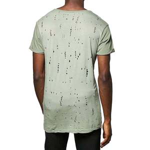 Camiseta Boxy Personalizada de 240 g/m², 100% Algodón para Hombre, Estilo Vintage Desgastado, Lavado Ácido, Ligera, para Gimnasio - Product Image 2