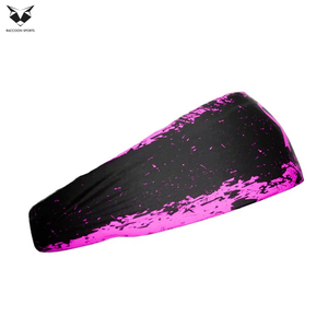 Black And Pink Color New Arrival Customized Made Workout High Stretch Fabric New Trendy Wholesale Rate Baseball <b>Headband</b> - Product Image 2