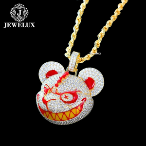 Meilleur Prix Jewelux Luxe Iced Argent 925 Plaqué Or Perle d'Eau Douce Croix Certifiée IGI Breloques Hip Hop Pièce Tendance Unisexe - Product Image 1