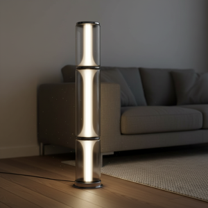 Lampe de bureau et sur pied LED moderne et contemporaine en métal et verre avec CRI 90 élevé, installation facile pour bureau, hôtel, intérieur/jardin - Product Image 2