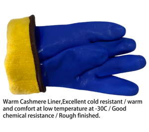 Cotton Knitted Single Sides <b>Pvc</b> Wave Dotted <b>Gloves</b> <b>PVC</b> Coated Cotton Terry Yellow <b>Gloves</b> Durable Safety <b>Gloves</b> For Worker - Product Image 3