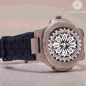 Montre mécanique de luxe Charm_Jewells en acier inoxydable avec boucle incrustée de diamants, bracelet en acier inoxydable, unisexe, analogique, 20 mm, 40 mm - Product Image 3