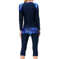 Burkinis à boutons sur le devant, taille haute, couleurs personnalisées, maillots de bain musulmans de haute qualité pour femmes, hijab modeste, grande taille, ensemble 3 pièces