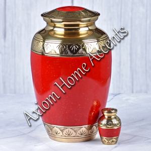 Luxury Brass Cremation Urn With Antique Finished Secure Lid for Ashes Timeless <b>Memorial</b> by Axiom Home Accents - Product Image 3