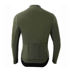 Maillot de Ciclismo Unisex sin Mangas para Hombre, Cortavientos, de Poliéster, Verde Oliva, con Cremallera Completa, de Alto Rendimiento - Product Image 2