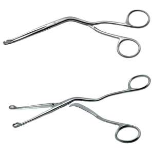 Pinza para Catéter Magill MEDZORA SURGICAL MS-1599, Acero Inoxidable Angulado, Instrumento Quirúrgico Manual Reutilizable, Certificado CE, 14 cm - Product Image 1