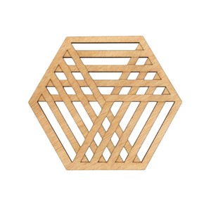 Al por mayor Salvamanteles de madera tallada a mano con diseño elegante y corte láser, resistente al calor, protector para mesa de cocina y comedor - Product Image 5