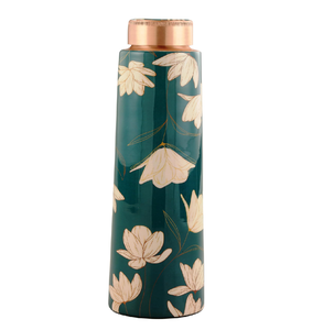 Bouteille d'eau en cuivre imprimée émail, très vendue, pour usage personnel, cadeau, bouteille artisanale en cuivre - Product Image 2