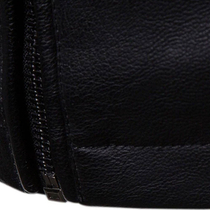 Blouson Bomber Homme Décontracté en Toile Écologique de Qualité Supérieure, Coupe Slim, Fermeture Éclair Frontale, Couleur Unie, Service OEM - Product Image 5