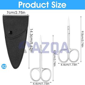 Tijeras para Cutículas de Acero Inoxidable de Primera Calidad, Ultra Afiladas y Duraderas, Herramienta para Uñas para Manicura y Cuidado de Calidad Profesional - Product Image 2