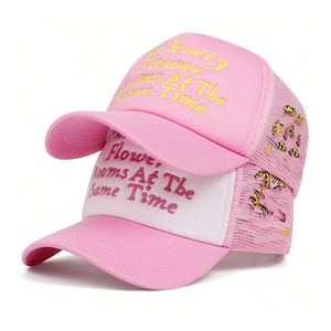 Gorras trucker personalizadas al por mayor con paneles de malla bordados de alta calidad y cierre snapback para hombres y mujeres - Product Image 1