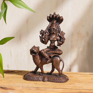 Nouvelle Arrivée Décoratif Antique Cooper Sculptures Déesse Pratyangira Figurine Statue Maison Cadeau Articles GNSP-150 - Product Image 1
