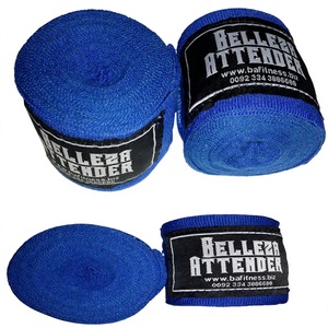 Bandage de boxe durable en polyester et coton avec impression de logo personnalisé pour l'entraînement 5m Muay Thai Kickboxing MMA - Product Image 1