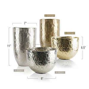 Vase de table contemporain moderne en fer forgé fait main, pièce décorative élégante pour la maison, le bureau, le sol ou le mur WONDER OVERSEAS - Product Image 5