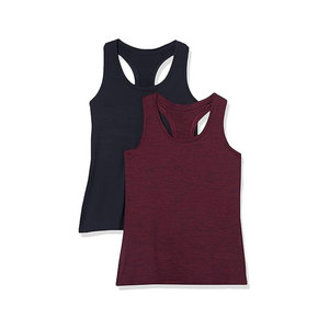 Women's Quick Dry Tank <b>Tops</b> Solid Color Racerback Sporty Style <b>Orange</b> <b>Neon</b> Green Knitted Polyester Scoop Neck Regular Length - Product Image 2