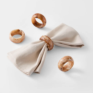 Resin Napkin Ring Home Hotel Business Gifts Decoration 4.5cm Blue Color For Party <b>Table</b> Decoration - Product Image 4