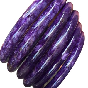 Natural <span class=keywords><strong>Darrk</strong></span> druzy púrpura BangleSoul StoneStrong PhysicalEmotional HealingRelieves StressLarge Charoite - Product Image 2