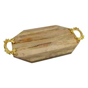 Plateau de service en bois écologique de haute qualité taille personnalisée pour servir du café thé maison fêtes de mariage qualité domestique - Product Image 3