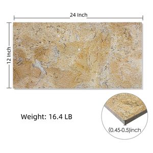Piastrelle in Marmo Naturale Giallo Oro 12*24, Finitura in Pelle per Pavimenti e Pareti, Pietra Naturale Premium - Product Image 2