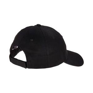 Gorra de Béisbol Negra de 6 Paneles, Ajustable, de Sarga de Algodón, Estilo Casual Unisex, Color Sólido, Gorra Tipo Dad Hat - Product Image 5