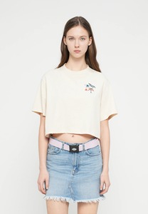 เสื้อยืดครอปผู้หญิง แขนสั้น คอกลม ผ้าฝ้าย สไตล์ลำลอง ใส่สบาย ทรงหลวม สตรีทแวร์ สำหรับฤดูร้อน เสื้อครอปลำลองสำหรับผู้หญิง - Product Image 3