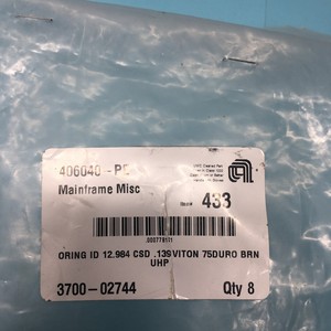 8 AMAT 3700-02744 Oring ID 12.984 CSD .139, 75DURO - Equipo y Piezas de Semiconductores de Confianza de Marca Global - Product Image 2