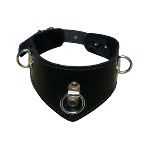 Collar de Lujo para Perro, Cuero de Alta Calidad, Forro de Piel, Hebilla de PVC, Correa Acolchada, Color Negro, Accesorio de Moda - Product Image 3