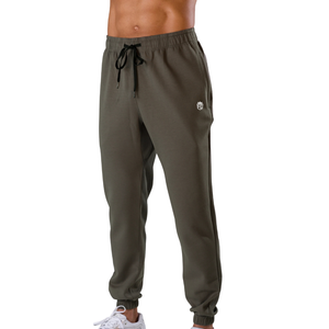Pantalon de jogging fuselé en mélange de coton pour homme, couleur anthracite, style Vantage, avec logo personnalisé OEM, pour commande en gros - Product Image 2