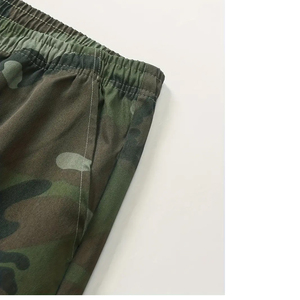 Baggy Cargo Sweatpants Men Multi Pocket Fleece Joggers Oversized Streetwear Cotton Custom Logo Pants OEM camo - Product Image 5