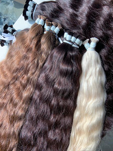 Extensiones de Cabello Humano Vietnamita 100g Color Claro 60cm de Largo Súper Doble Trama Paquetes a Granel Proveedores de Vietnam - Product Image 2