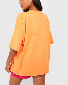 T-shirt décontracté pour femme en polyester tricoté teint en pièce, respirant, à manches courtes, rayé noir et blanc, col rond, printemps/été - Product Image 6