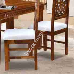Juego de Comedor de Madera Maciza Hecho a Mano de Lujo para 4 Personas, Acabado de Madera Maciza Premium, Decoración Tradicional para el Hogar - Product Image 2