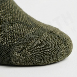 Ankle <b>Socks</b> Geometric Pattern Olive Green Breathable <b>Running</b> <b>Socks</b> for Adults Summer Thin Knitted Polyester Spandex - Product Image 6