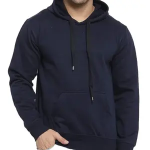 High Quality 100% Cotton Pullover Oversize Sweatshirt Sweaters Gym Men Hoodie Streetwear Hooded Custom Logo Men's Hoodies 10 Pcs