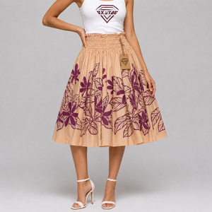 Jupe longue hawaïenne tropicale personnalisée pour femme, motif floral, pour vacances à l'île, décontractée, légère, fluide, prix abordable, OEM - Product Image 6